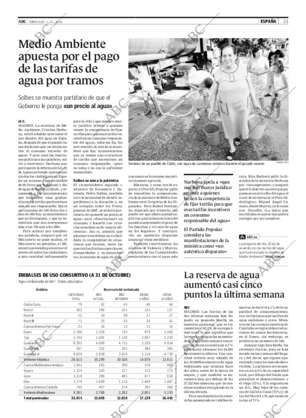 ABC MADRID 01-11-2006 página 23