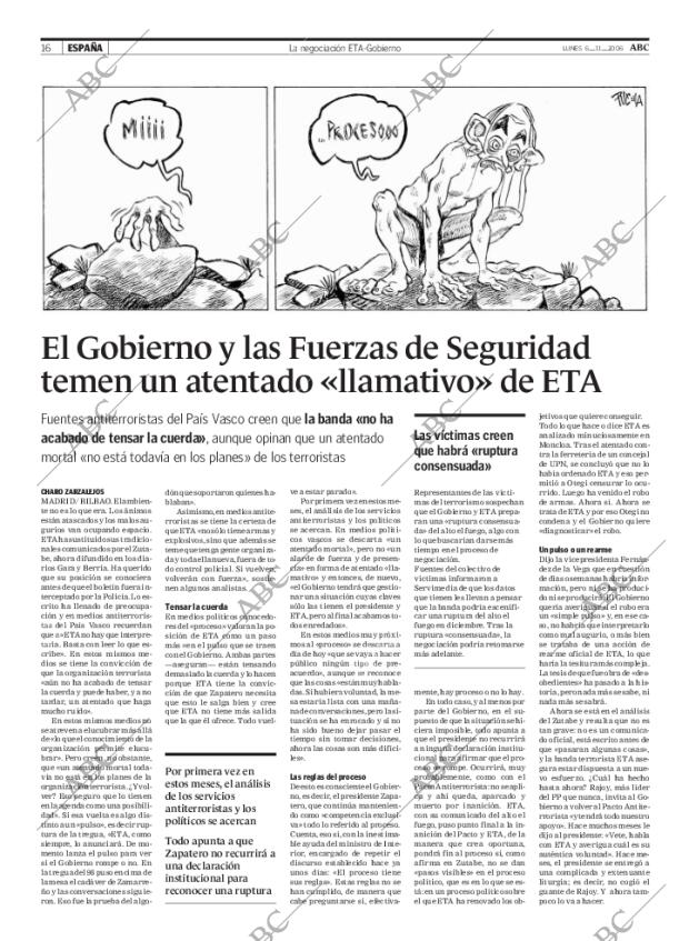 ABC MADRID 06-11-2006 página 16