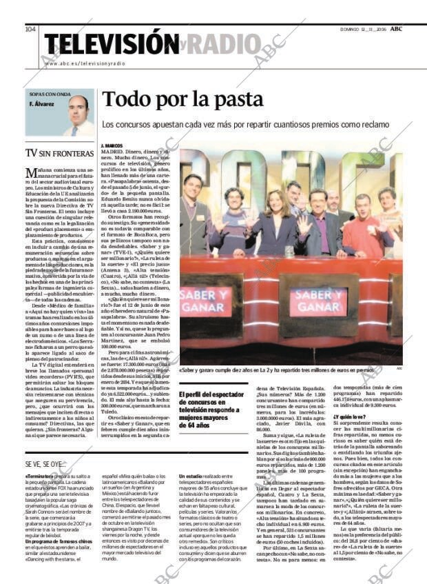 ABC MADRID 12-11-2006 página 104