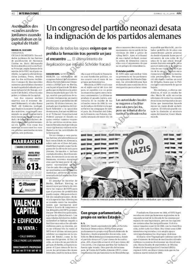 ABC MADRID 12-11-2006 página 40