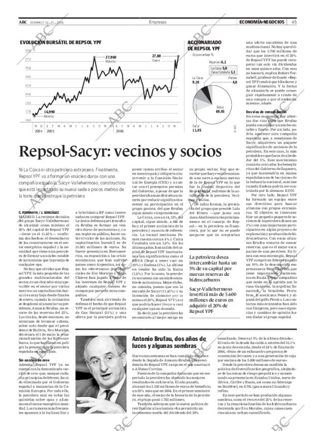 ABC MADRID 12-11-2006 página 45