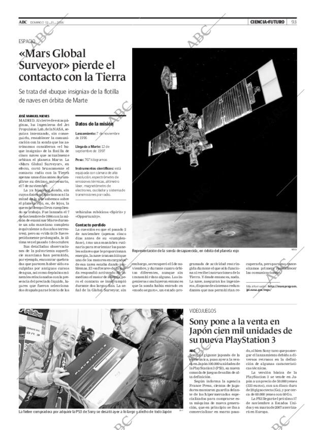 ABC MADRID 12-11-2006 página 93