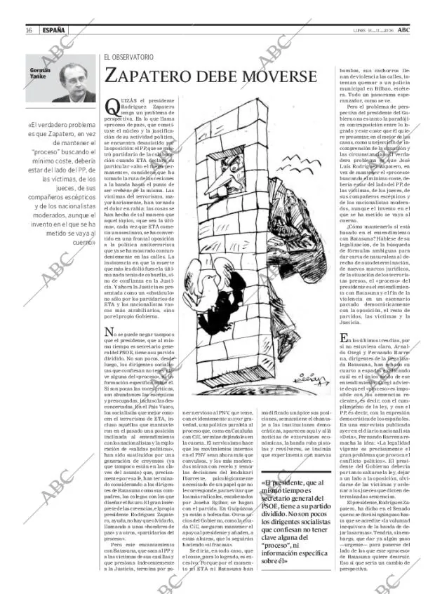 ABC MADRID 13-11-2006 página 16