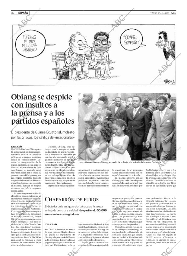 ABC MADRID 17-11-2006 página 16