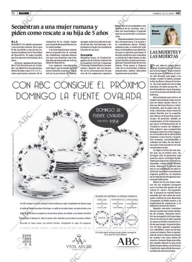 ABC MADRID 19-11-2006 página 70