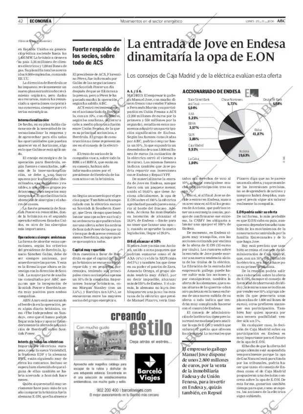 ABC MADRID 20-11-2006 página 42