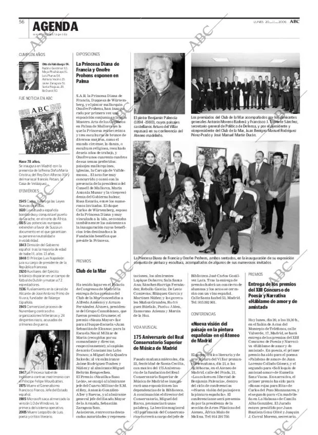ABC MADRID 20-11-2006 página 56