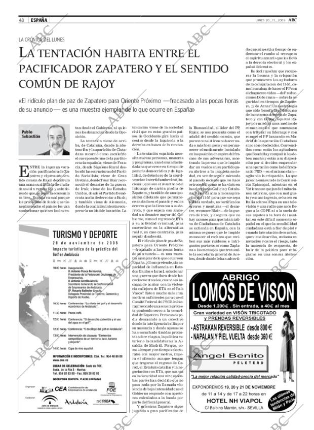 ABC SEVILLA 20-11-2006 página 48
