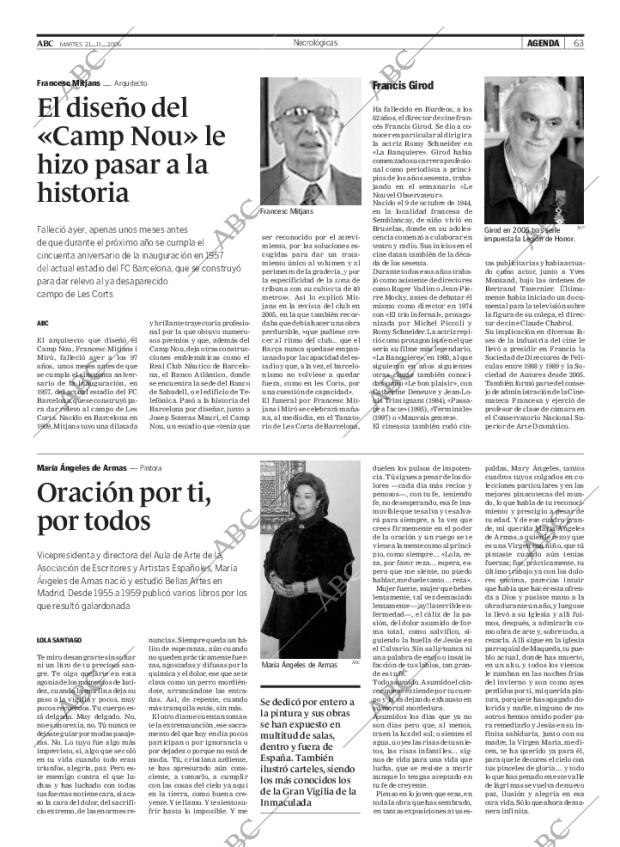 ABC MADRID 21-11-2006 página 63
