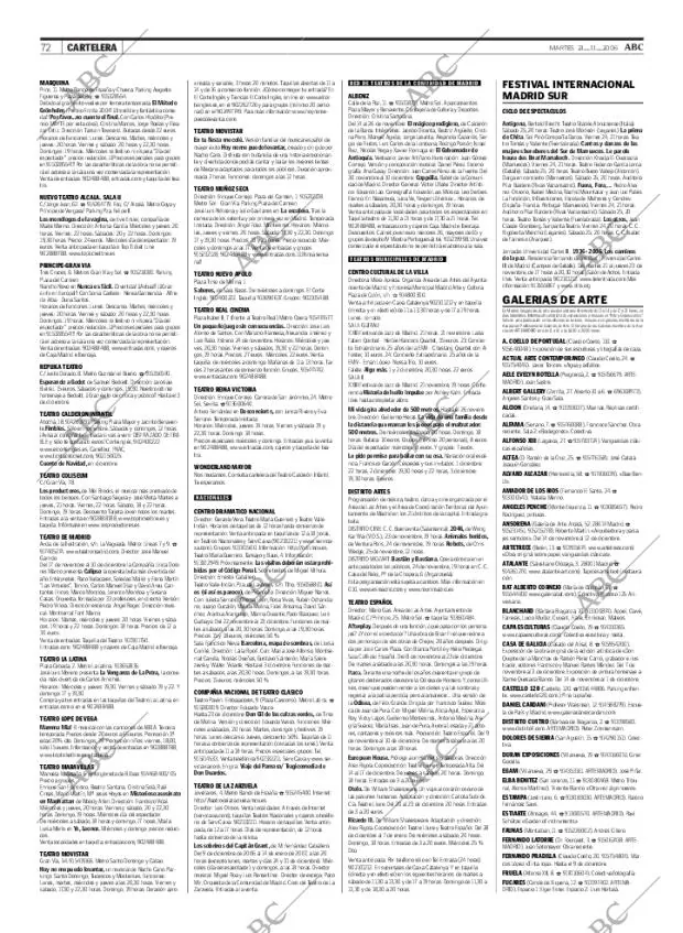 ABC MADRID 21-11-2006 página 72