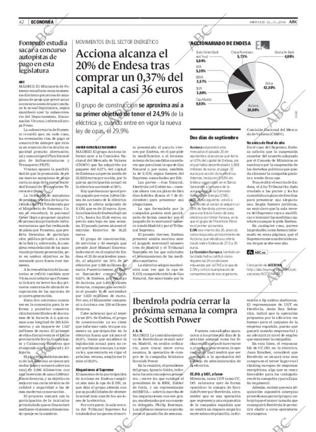 ABC MADRID 22-11-2006 página 42