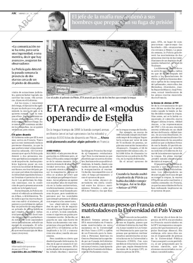 ABC MADRID 24-11-2006 página 11