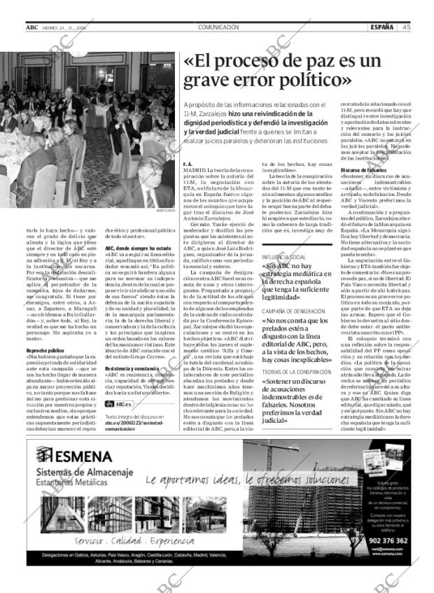 ABC SEVILLA 24-11-2006 página 45