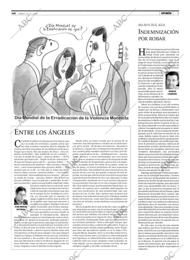 ABC MADRID 25-11-2006 página 5