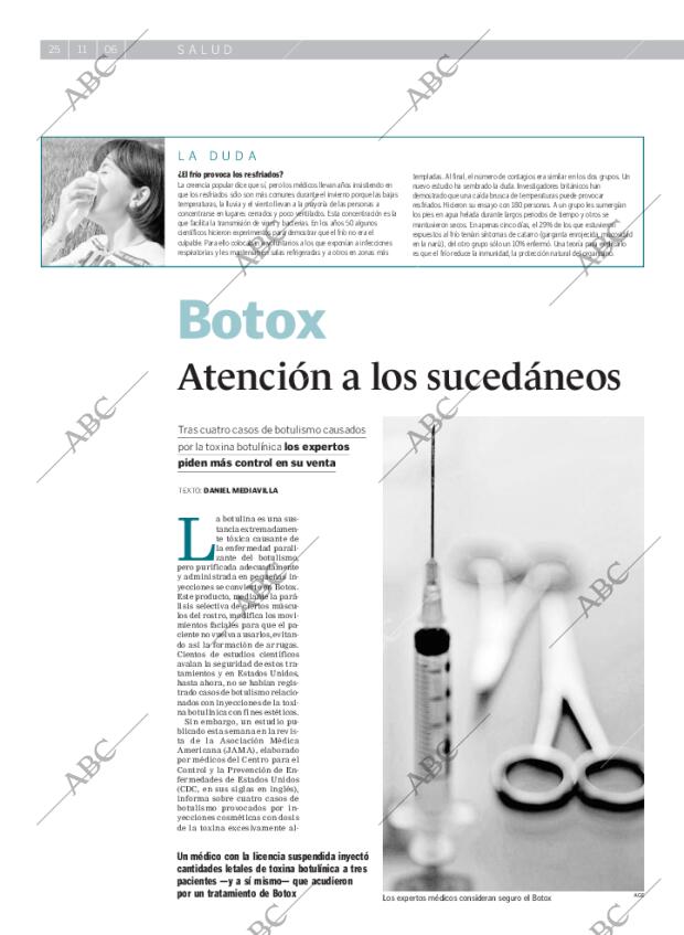 ABC MADRID 25-11-2006 página 74