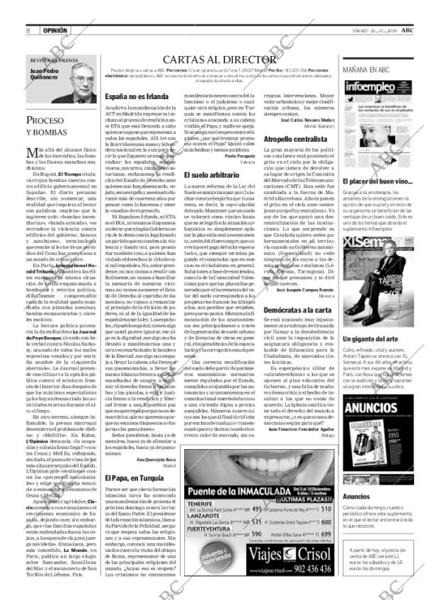 ABC MADRID 25-11-2006 página 8