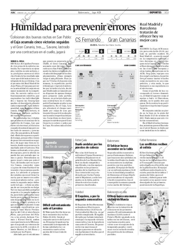ABC SEVILLA 25-11-2006 página 119