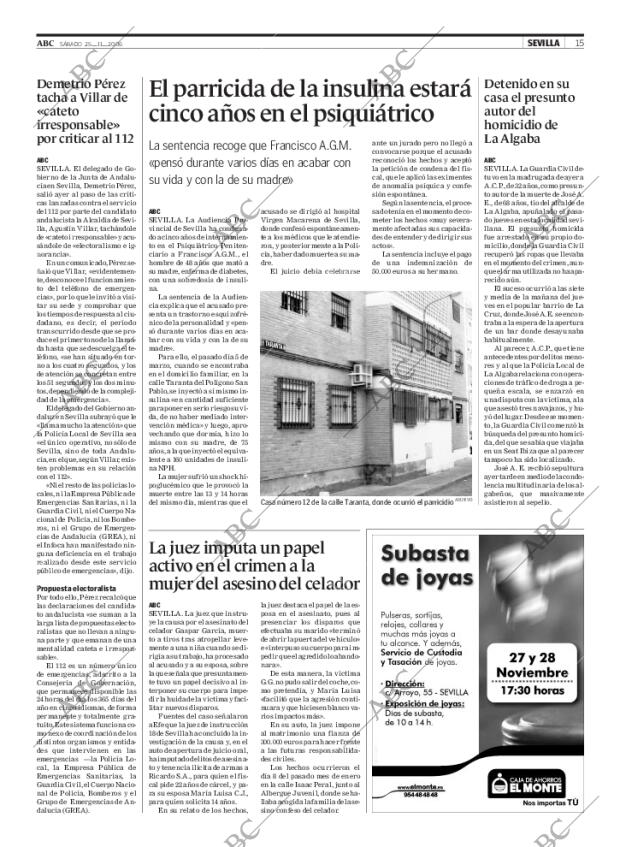 ABC SEVILLA 25-11-2006 página 15