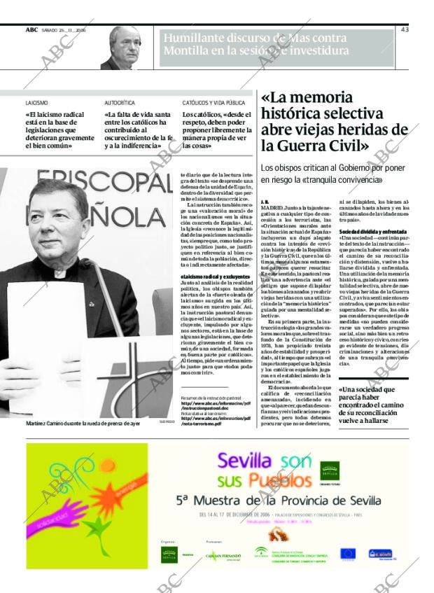 ABC SEVILLA 25-11-2006 página 43