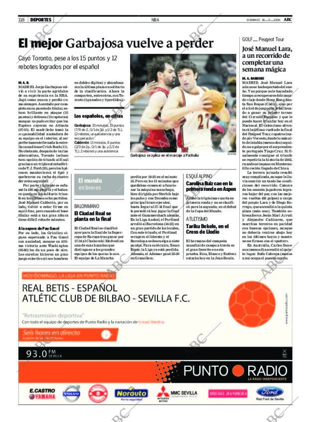ABC SEVILLA 26-11-2006 página 120