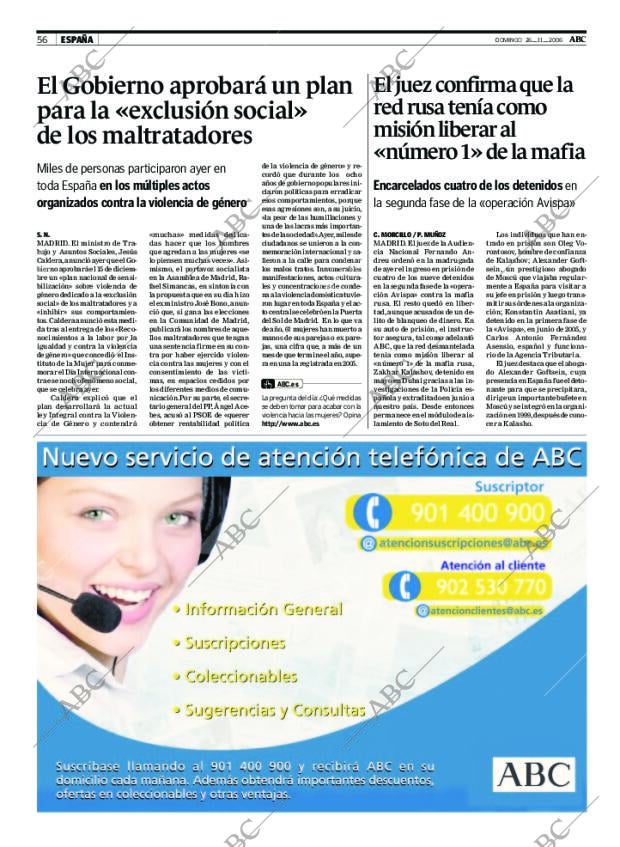 ABC SEVILLA 26-11-2006 página 58