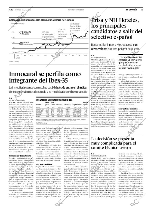 ABC SEVILLA 26-11-2006 página 83