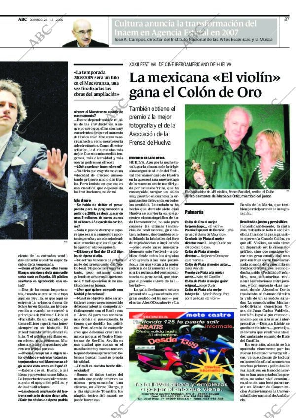 ABC SEVILLA 26-11-2006 página 89