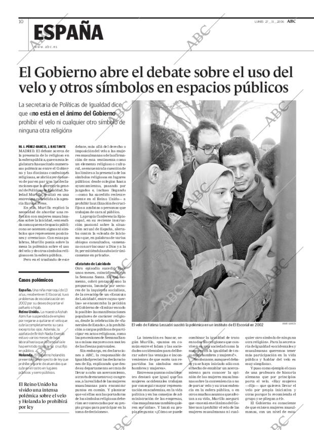 ABC MADRID 27-11-2006 página 10