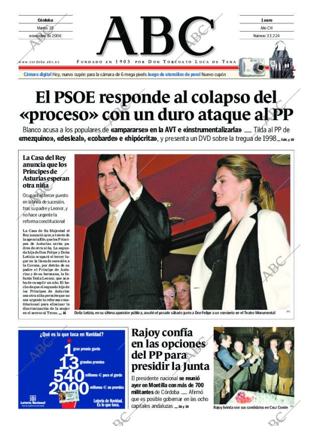 ABC CORDOBA 28-11-2006 página 1