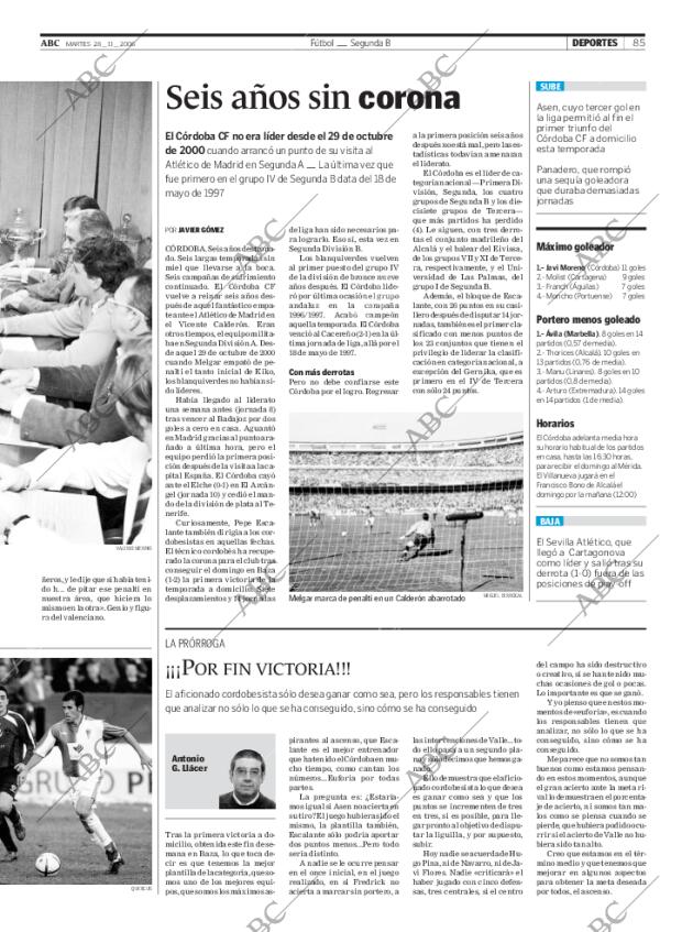 ABC CORDOBA 28-11-2006 página 85