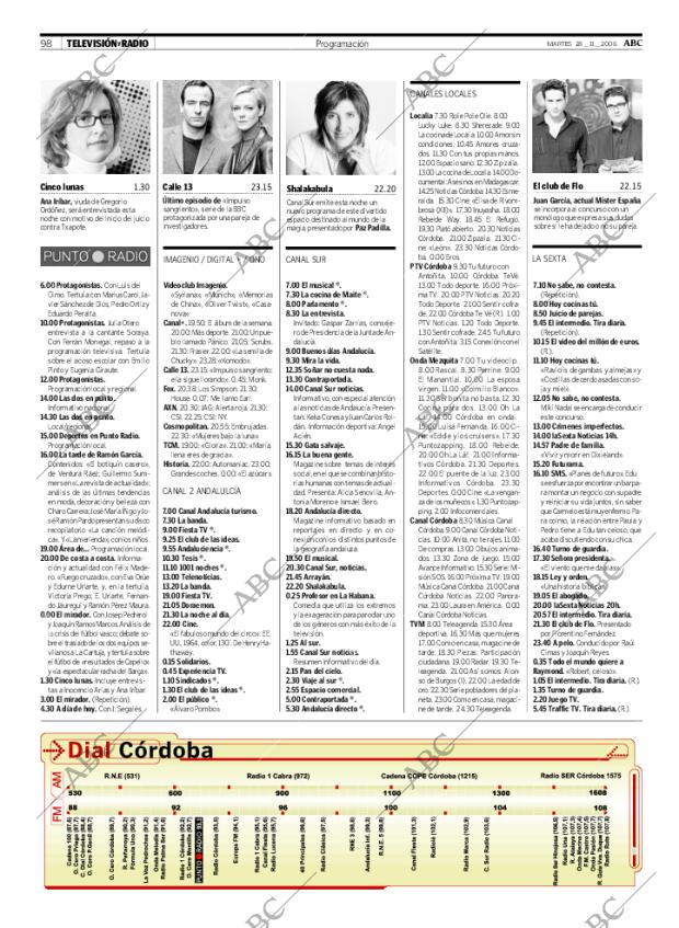ABC CORDOBA 28-11-2006 página 98