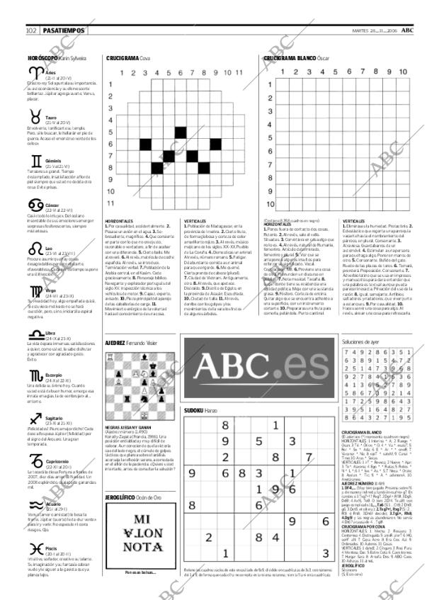 ABC MADRID 28-11-2006 página 102