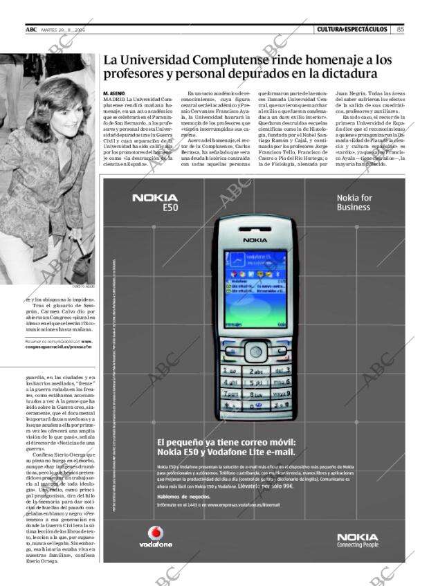 ABC MADRID 28-11-2006 página 85