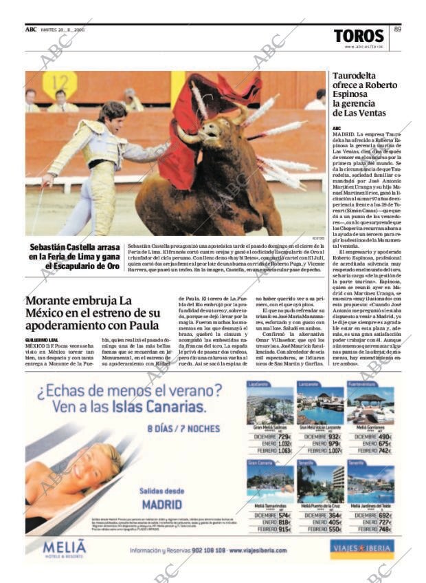 ABC MADRID 28-11-2006 página 89