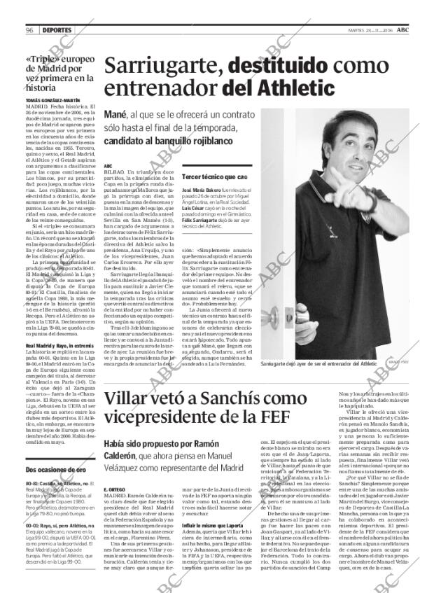 ABC MADRID 28-11-2006 página 96