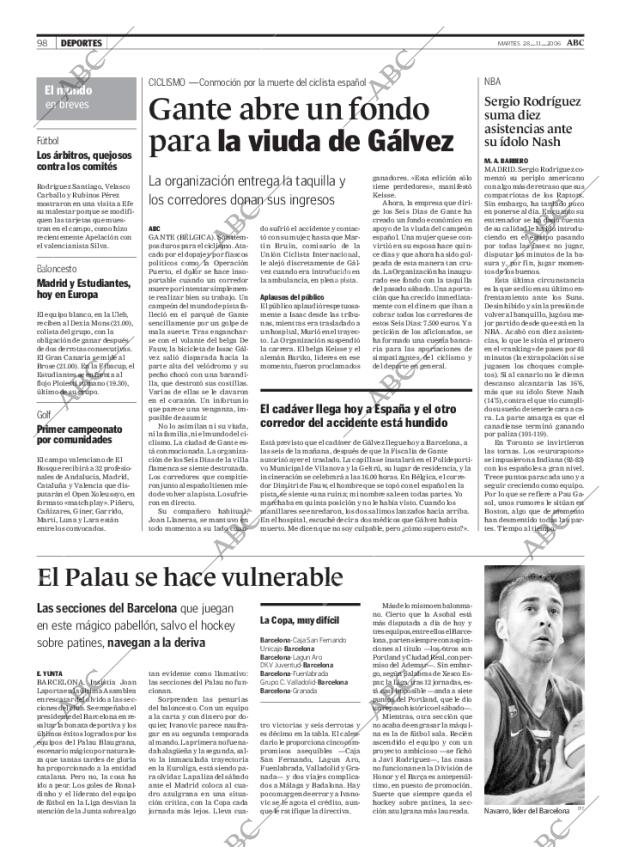 ABC MADRID 28-11-2006 página 98