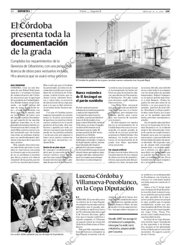 ABC CORDOBA 29-11-2006 página 84