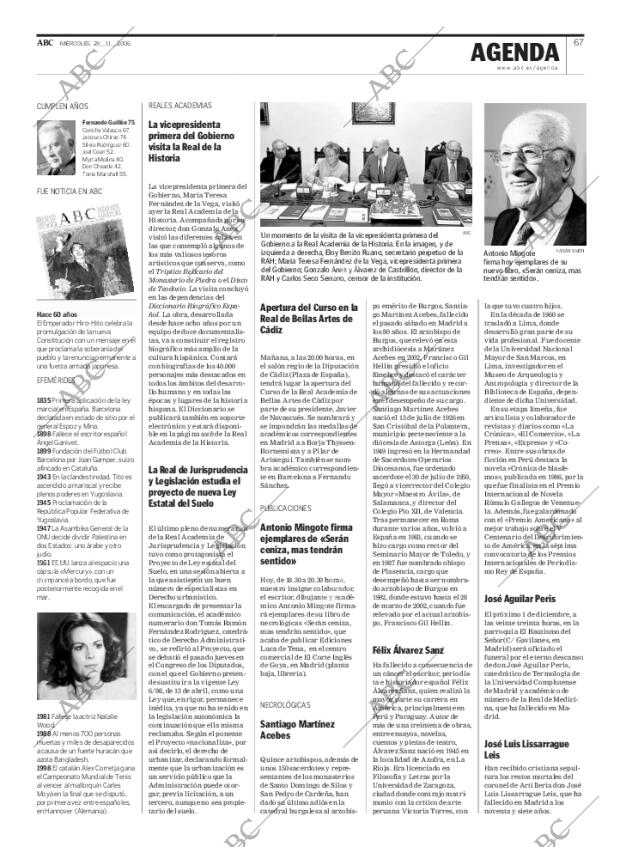 ABC MADRID 29-11-2006 página 67