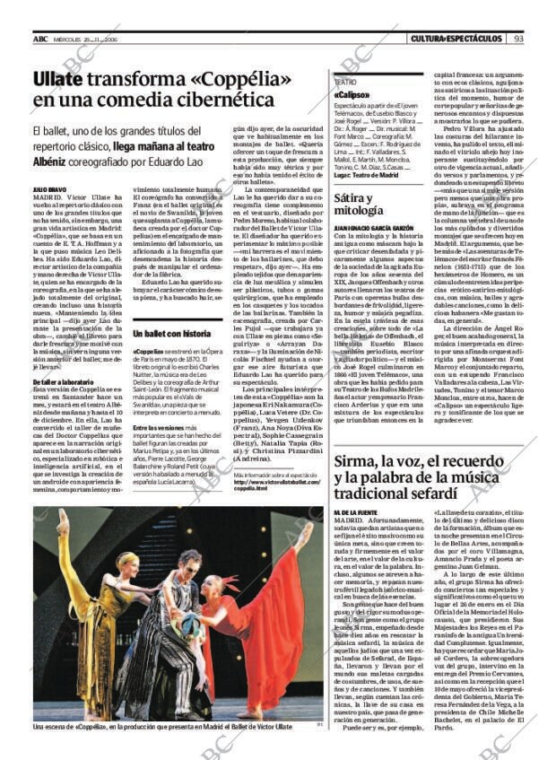 ABC MADRID 29-11-2006 página 93