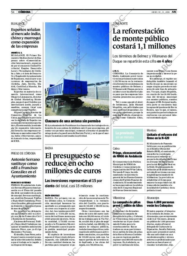 ABC CORDOBA 30-11-2006 página 54