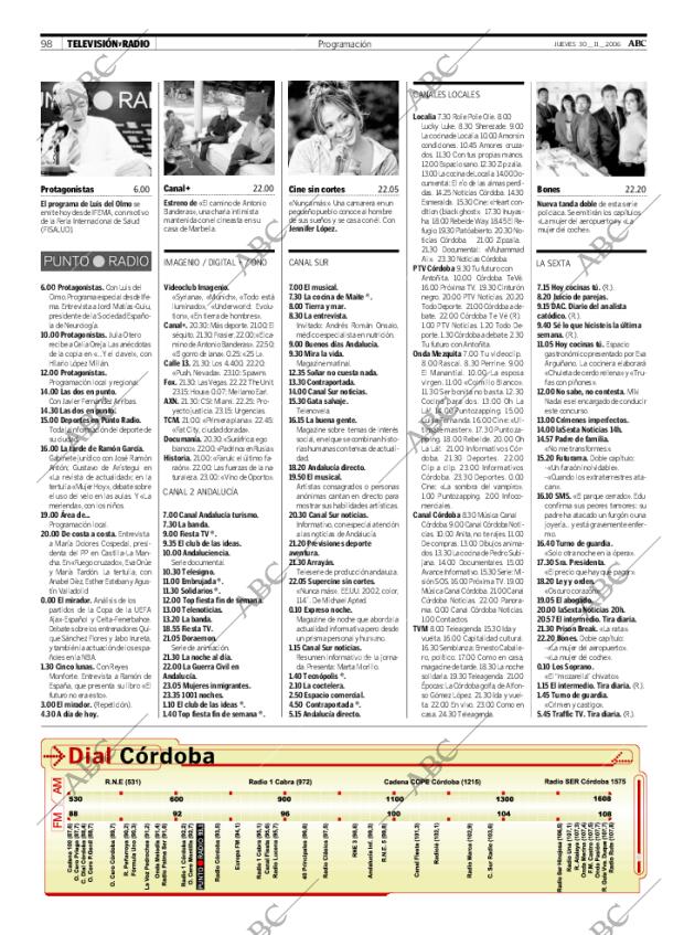 ABC CORDOBA 30-11-2006 página 98