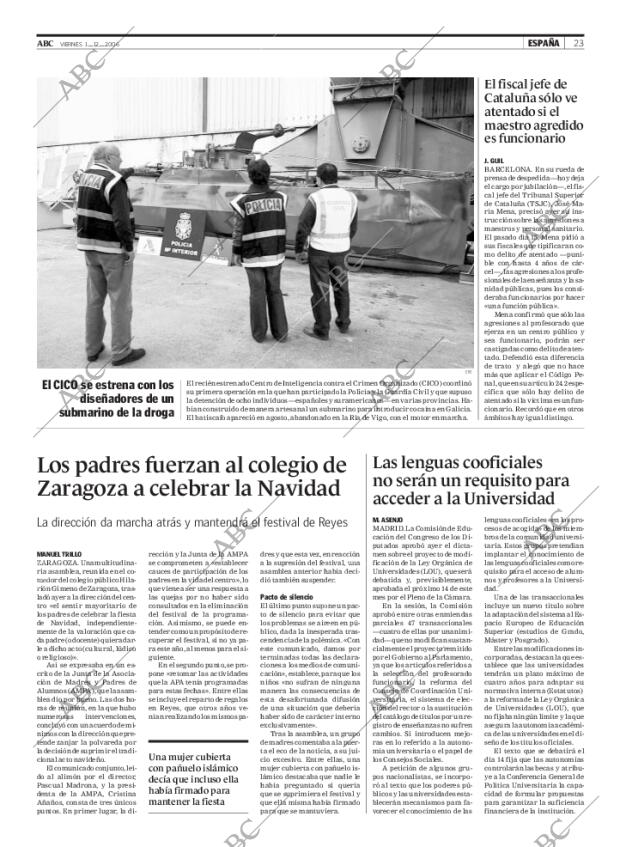 ABC MADRID 01-12-2006 página 23