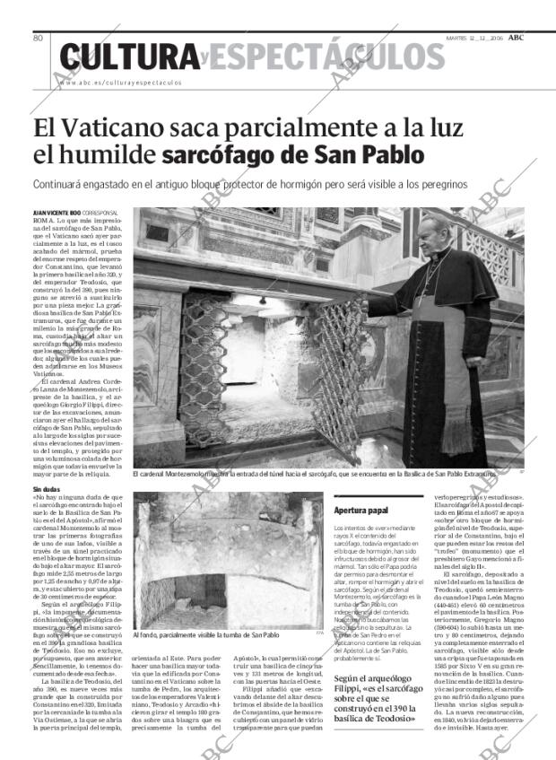 ABC MADRID 12-12-2006 página 80
