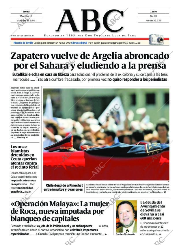 ABC SEVILLA 13-12-2006 página 1