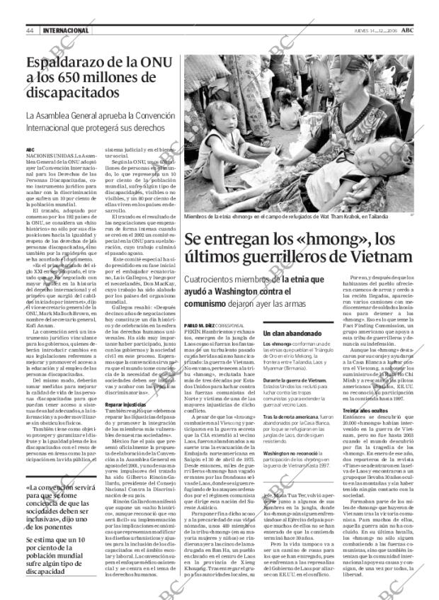 ABC MADRID 14-12-2006 página 44