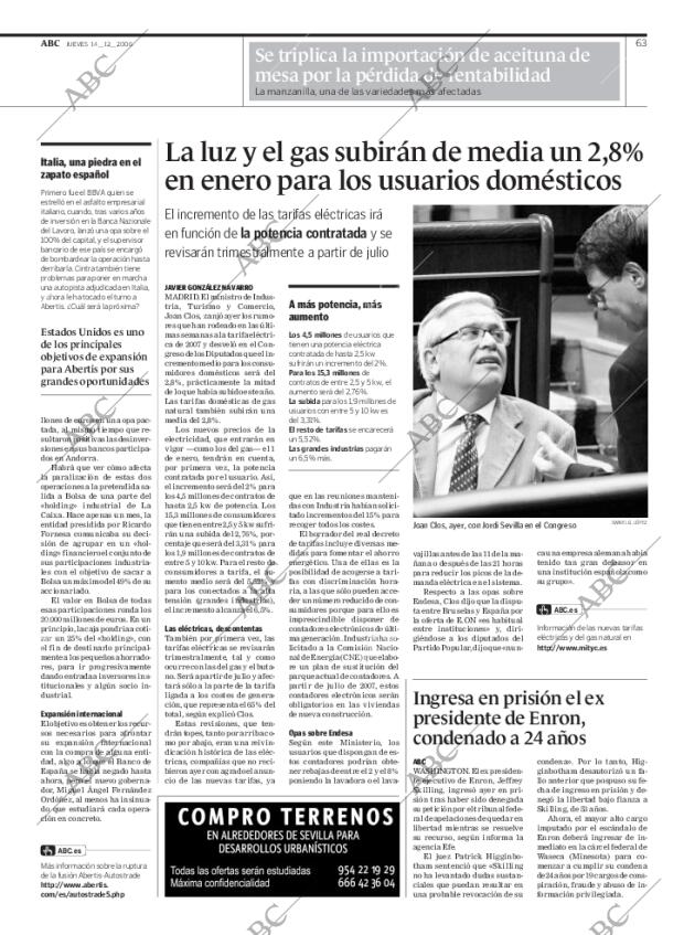 ABC SEVILLA 14-12-2006 página 63
