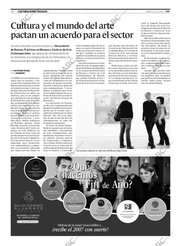 ABC SEVILLA 14-12-2006 página 74