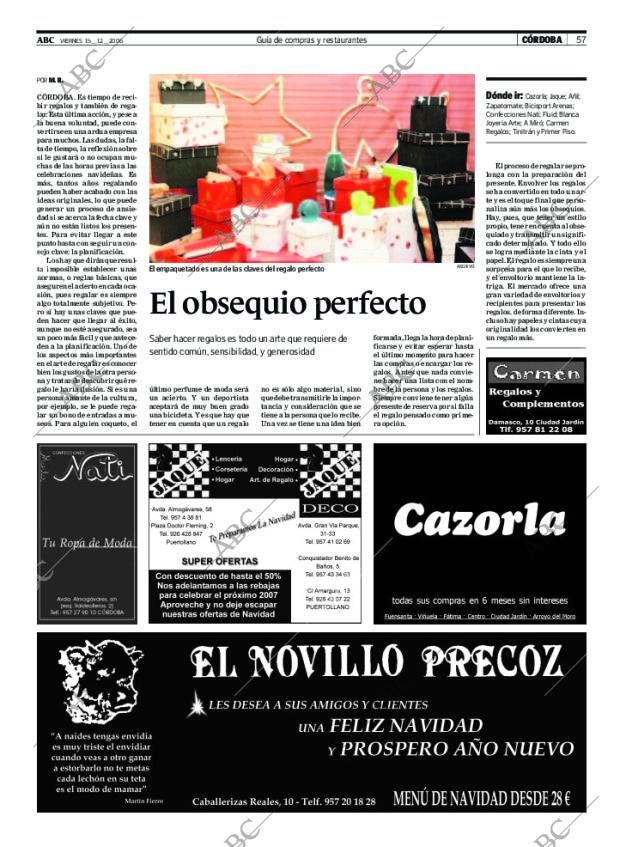 ABC CORDOBA 15-12-2006 página 57