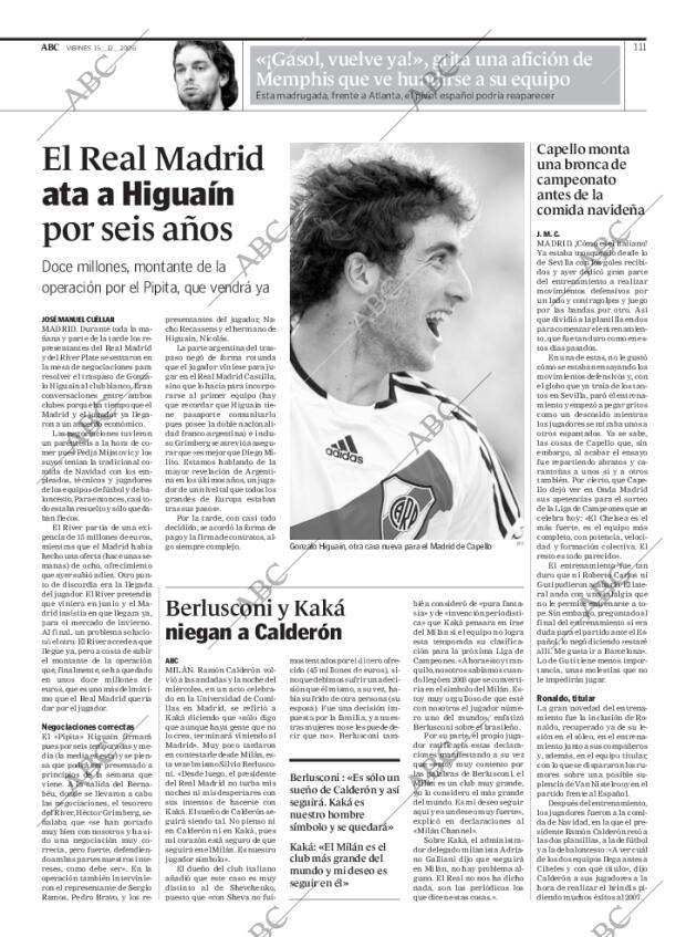 ABC MADRID 15-12-2006 página 111