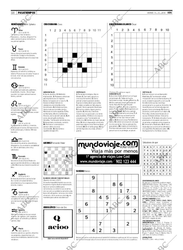ABC MADRID 15-12-2006 página 118